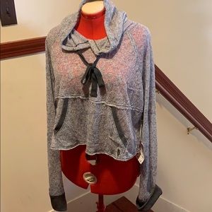 Free people movement sheer hoodie